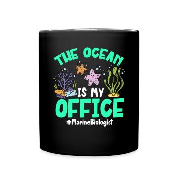 Marine Biology Ocean Marine Biologist - Full Colour Mug - black - Front