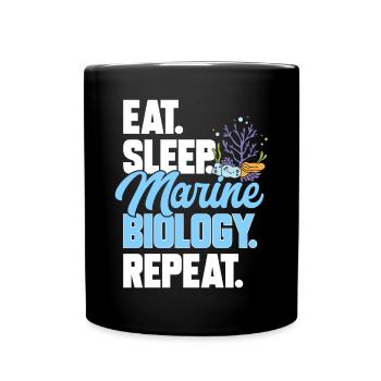 Marine Biology Ocean Marine Biologist - Full Colour Mug - black - Front