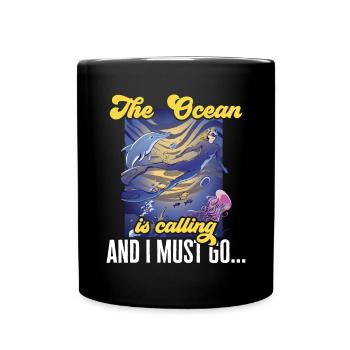 Marine Biology Ocean Marine Biologist - Full Colour Mug - black - Front