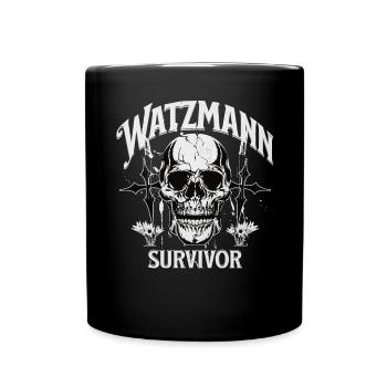 Watzmann - Survivor - Tasse einfarbig - Schwarz - Vorne