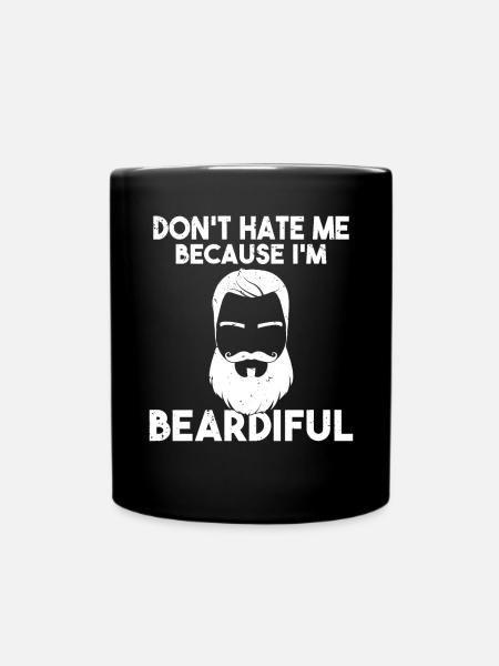 Giftidea Beard Men - Tasse einfarbig - Schwarz