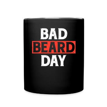 Giftidea Beard Men - Tasse einfarbig - Schwarz - Vorne