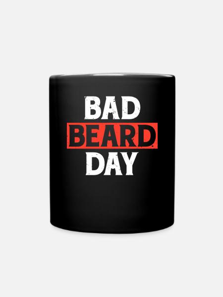 Giftidea Beard Men - Tasse einfarbig - Schwarz