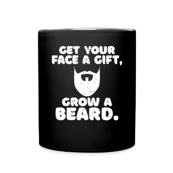 Giftidea Beard Men - Full Colour Mug - black - Front