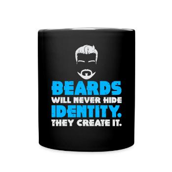 Giftidea Beard Men - Tasse einfarbig - Schwarz - Vorne