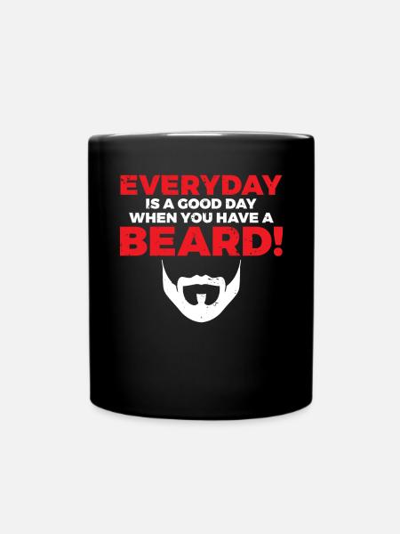 Giftidea Beard Men - Tasse einfarbig - Schwarz