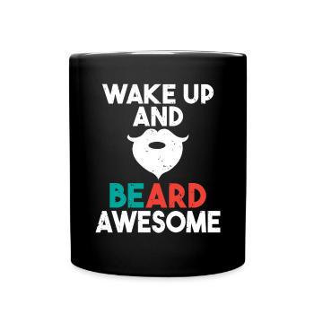 Giftidea Beard Men - Full Colour Mug - black - Front