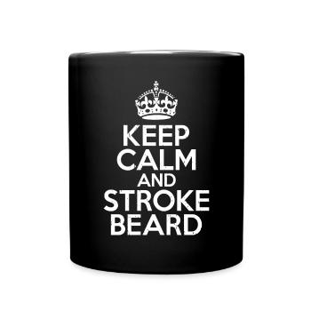 Giftidea Beard Men - Tasse einfarbig - Schwarz - Vorne