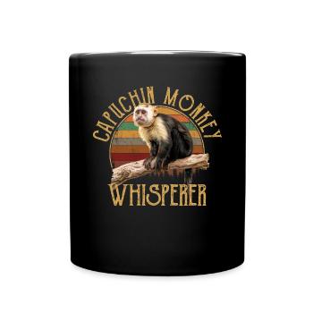 Capuchin monkey whisperer - Tasse einfarbig - Schwarz - Vorne
