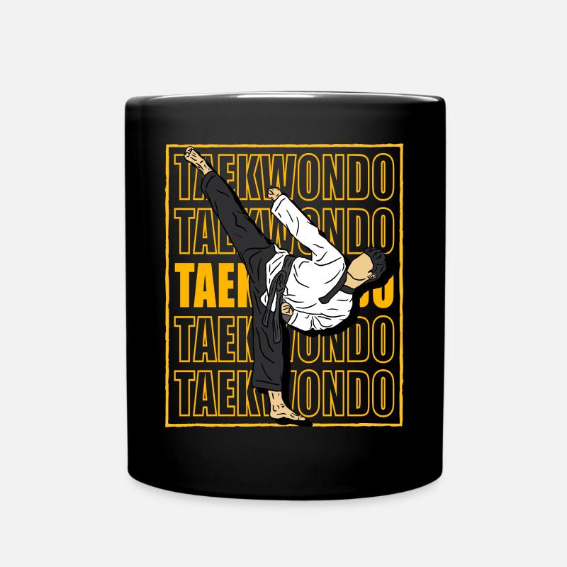 Taekwondo - Tasse einfarbig - Schwarz