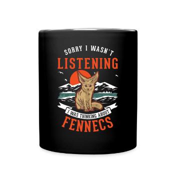 Fennec Gift Desert Fox Fennec - Full Colour Mug - black - Front
