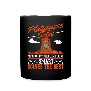 Ornithorynque idée cadeau ornithorynque - Mug uni - noir - Devant