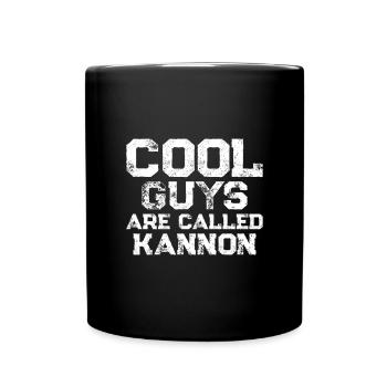 Les mecs cool s’appellent Kannon - Mug uni - noir - Devant