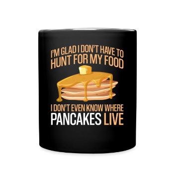 Pancake Lover Kids I'm Glad I - Full Colour Mug - black - Front
