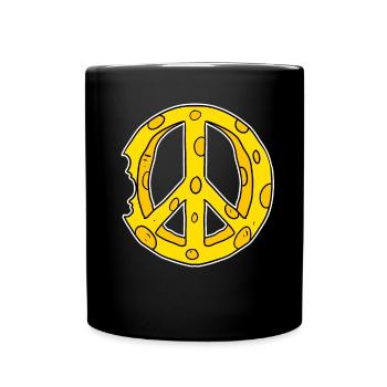 Cheese Peace Peace - Full Colour Mug - black - Front