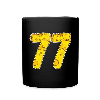 77 years of Lustig Käse - Full Colour Mug - black - Front