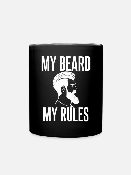 Giftidea Beard Men - Tasse einfarbig - Schwarz
