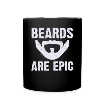 Giftidea Beard Men - Full Colour Mug - black - Front