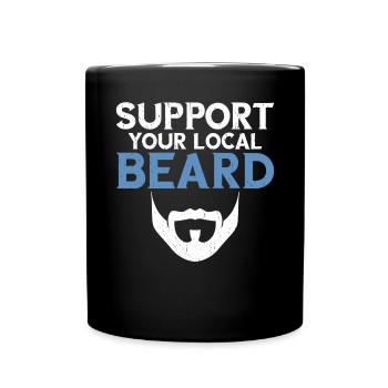 Giftidea Beard Men - Full Colour Mug - black - Front