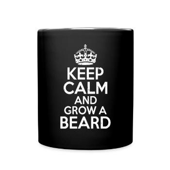 Giftidea Beard Men - Tasse einfarbig - Schwarz - Vorne