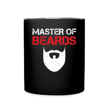 Giftidea Beard Men - Tasse einfarbig - Schwarz - Vorne