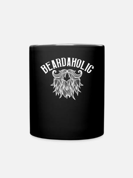 Giftidea Beard Men - Tasse einfarbig - Schwarz