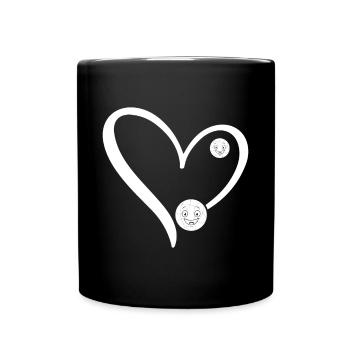 Boules de pétanque drôles Joueur de boccia drôle - Mug uni - noir - Devant