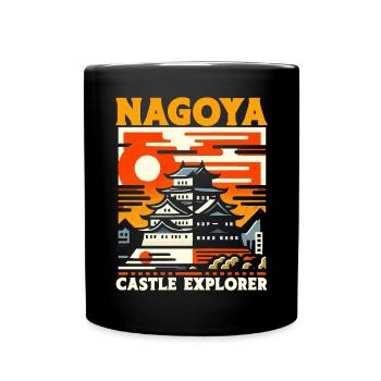 Nagoya Japan Country Travel Vacation I Love Nagoya - Full Colour Mug - black - Front