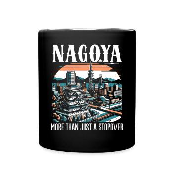 Nagoya Japan Country Travel Vacation I Love Nagoya - Full Colour Mug - black - Front