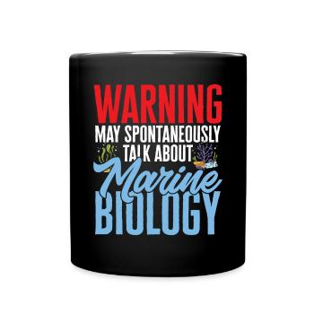 Marine Biology Ocean Marine Biologist - Full Colour Mug - black - Front
