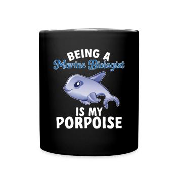 Marine Biology Ocean Marine Biologist - Full Colour Mug - black - Front