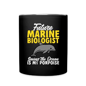 Marine Biology Ocean Marine Biologist - Full Colour Mug - black - Front