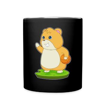 Hamster Joueur De Basket-ball Basket-ball - Mug uni - noir - Devant