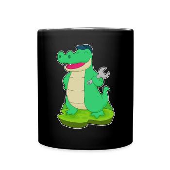 Atelier de Mécanique Crocodile à Clés - Mug uni - noir - Devant