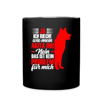 Akita Inu Japanese smell of Akita Inu - Full Colour Mug - black - Front