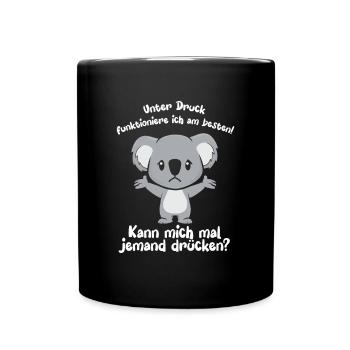 Je fonctionne mieux sous pression - Mug uni - noir - Devant