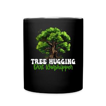 Tree conservationists and environmentalists - Full Colour Mug - black - Front