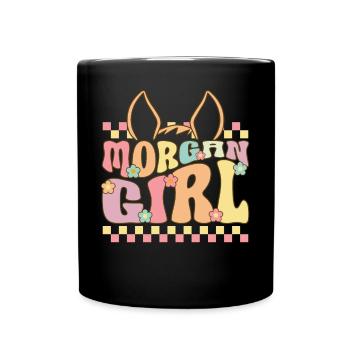 Horse Girl Femme Cavalier D’équitation - Mug uni - noir - Devant
