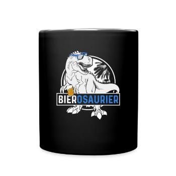Bierosaurus Bière Osaur Bière Buveur de bière - Mug uni - noir - Devant