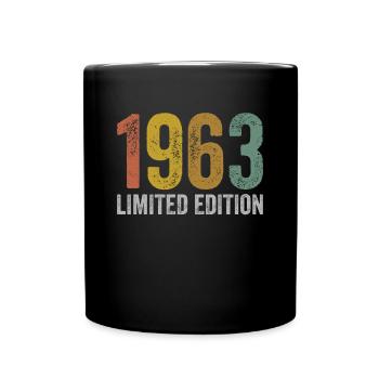 Millésime 1963 Édition Limitée Anniversaire - Mug uni - noir - Devant