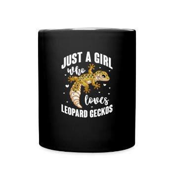 Gecko Salamander Lizard Reptile Gift - Full Colour Mug - black - Front