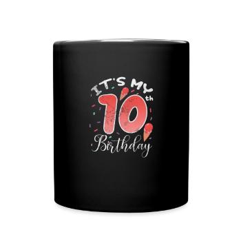 Eiscreme - Tasse einfarbig - Schwarz - Vorne