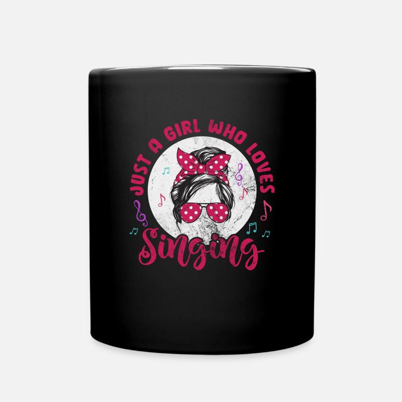 Sänger - Tasse einfarbig - Schwarz