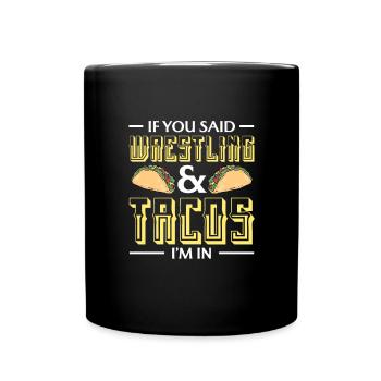 Wrestling Wrestler Fight Wrestling Ringer Gift - Full Colour Mug - black - Front