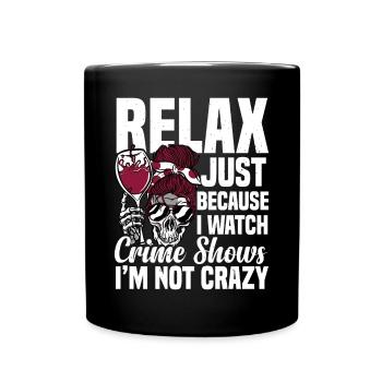 True Crime - Tasse einfarbig - Schwarz - Vorne