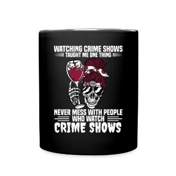 True Crime - Tasse einfarbig - Schwarz - Vorne