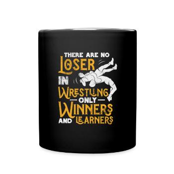 Wrestling - Tasse einfarbig - Schwarz - Vorne