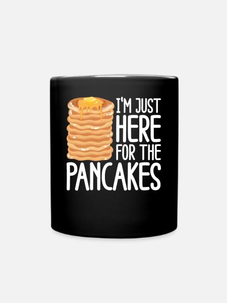 Pancake Lover Kids I'm Just Here - Tasse einfarbig - Schwarz