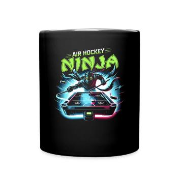 Air Hockey Table Hockey Joueur Jeu De Table - Mug uni - noir - Devant