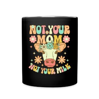 Régime végétalien Groovy à base de plantes - Mug uni - noir - Devant